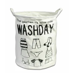CESTO PORTABIANCHERIA MANICI SACCA PANNI SPORCHI BIANCHERIA BAGNO 35X45CM 10008