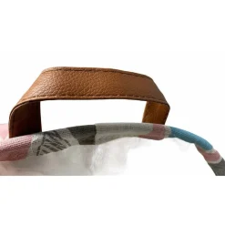 CESTO SACCO PORTA BIANCHERIA BAGNO PIEGHEVOLE MANICI TESSUTO ROMBI 40X50CM 10524