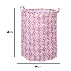 CESTO SACCO PORTA BIANCHERIA PORTABIANCHERIA IN TESSUTO SALVASPAZIO ROSA 79211