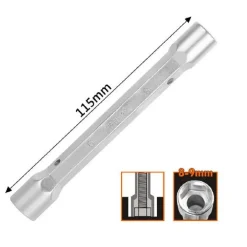 CHIAVE A BUSSOLA TUBO ESAGONALE DA 115 MM DOPPIE BOCCHE ESAGONALI 8-9 MM 97548
