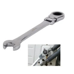 CHIAVE A CRICCHETTO COMBINATA 22MM TESTA PIEGHEVOLE CROMO VANADIO UTENSILE 91743