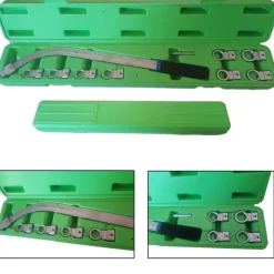 CHIAVE CHIAVI TENDI CINGHIA TENDICINGHIA 9 PZ METRICA POLIGONALE DA 12 A 19