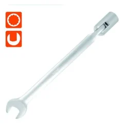 CHIAVE COMBINATA 11MM FISSA E A BUSSOLA POLIGONALE CON SNODO CROMO VANADIO 97559