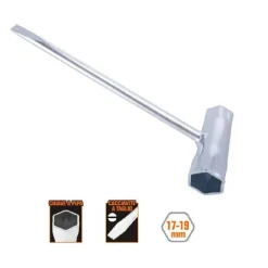 CHIAVE COMBINATA PER CANDELE A PIPA 17-19 MM CACCIAVITE A TAGLIO MOTOSEGHE 57259