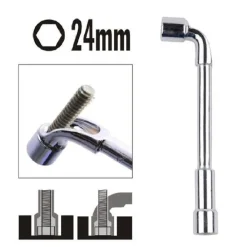 CHIAVE TIPO L BUSSOLA 24MM BOCCA ESAGONALE CROMO VANADIO ACCIAIO 91632 FERRAMENTA