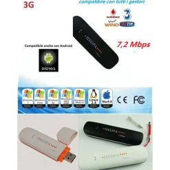 CHIAVETTA INTERNET KEY 3G MODEM USB ANTENNA UNIVERSALE PER ANDROID TABLET PC