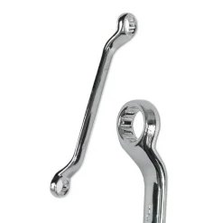 CHIAVI POLIGONALI A DOPPIA TESTA CURVA 6 PZ CHIAVE LUNGA IN CROMO VANADIO 91705