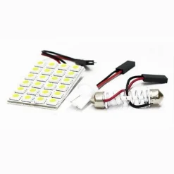 CHIP LED 24 LED PER INTERNI AUTO LUCE FREDDA 6000K 5 WATT 12 V T10 MAXTECH L-M05