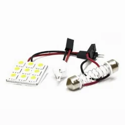 CHIP LED 2 WATT 12V AUTO 9 LED LUCE ULTRA LUMINOSE T10 6000K MAXTECH L-M01