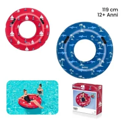 CIAMBELLA GONFIABILE FASHION NAUTICAL SALVAGENTE 119CM CON MANIGLIE ESTATE 36353