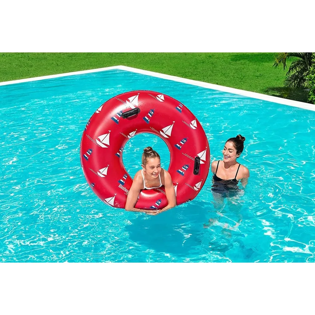 CIAMBELLA GONFIABILE FASHION NAUTICAL SALVAGENTE 119CM CON MANIGLIE ESTATE 36353