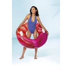 CIAMBELLA GONFIABILE NATURE MARE PISCINA 91CM CON MANIGLIE COLORI ASSORTITI 56267