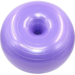 CIAMBELLA PALLA GONFIABILE ESERCIZIO ALLENAMENTO PILATES YOGA CON POMPA VIOLA