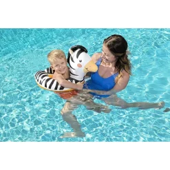 CIAMBELLA SALVAGENTE GONFIABILE BAMBINI CON TESTA ANIMALI SAFARI ASSORTITI 36112