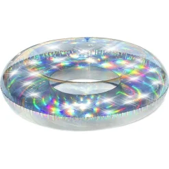 CIAMBELLA SALVAGENTE GONFIABILE IRIDESCENTE 107 CM MARE SPIAGGIA PISCINA 36240
