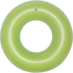CIAMBELLA SALVAGENTE GONFIABILE PER BAMBINI TRASPARENTE NEON NUOTO 76 CM 36024
