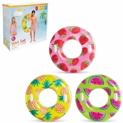 CIAMBELLA SALVAGENTE TROPICALE FRUTTA ESTIVA CON MANIGLIE 107CM ASSORTITI 56261