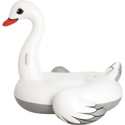 CIGNO GONFIABILE CAVALCABILE GIGANTE 196X174CM MATERASSINO CON MANIGLIE PISCINA 016104