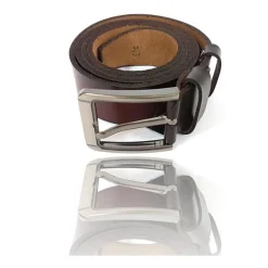 CINTA CINTURA UOMO PELLE MARRONE UNOUNOUNO GLAMOUR FASHION ALLA MODA