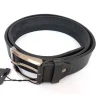 CINTA CINTURA UOMO PELLE NERA CTV80029 ELEGANTE GLAMOUR FASHION ALLA MODA