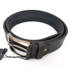 CINTA CINTURA UOMO PELLE NERA CTV80029 ELEGANTE GLAMOUR FASHION ALLA MODA