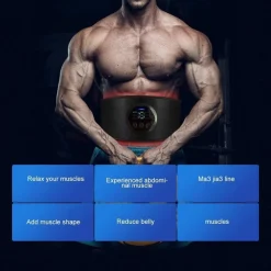 CINTURA ADDOMINALE ALLENAMENTO 6 MODALITÀ TRAINER ELETTRICO DIMAGRANTE MASSAGGIO
