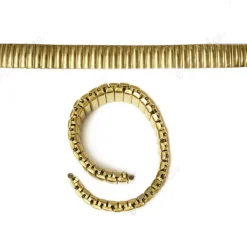 CINTURINO ELASTICO METALLO UNIVERSAL RICAMBIO OROLOGIO LARGHEZZA 18MM ORO