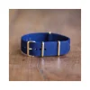 CINTURINO IN NYLON UNIVERSALE RICAMBIO OROLOGIO LARGHEZZA 20MM BLU