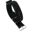 CINTURINO IN NYLON UNIVERSALE RICAMBIO PER OROLOGIO LARGHEZZA 20MM NERO