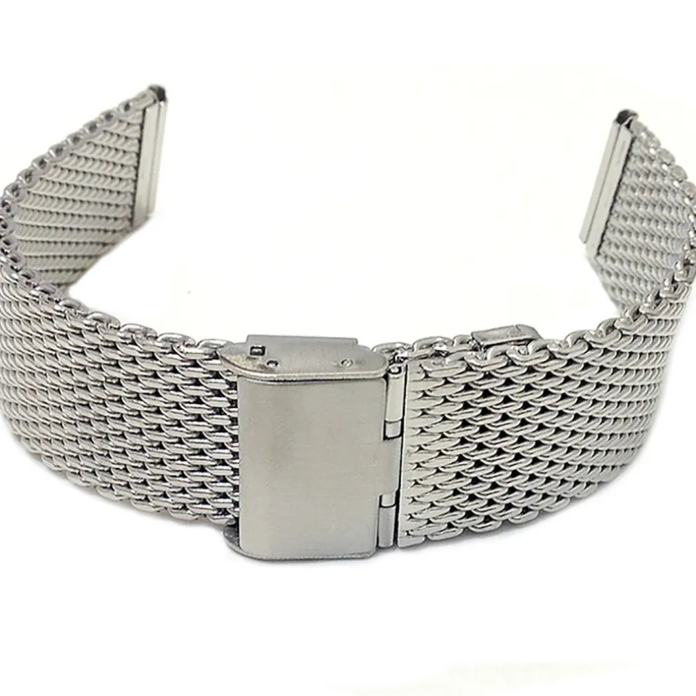 CINTURINO MAGLIA MILANO UNIVERSALE RICAMBIO OROLOGIO LARG 22MM SILVER