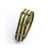 CINTURINO NYLON UNIVERSALE RICAMBIO OROLOGIO LARGHEZZA 20MM VERDE BEIGE