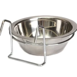 CIOTOLA 16CM CON GANCIO RIALZATO CANE GATTO UCCELLI ACQUA IN ACCIAIO ANTISCIVOLO