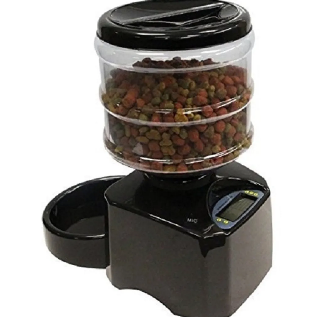 CIOTOLA DISTRIBUTORE AUTOMATICO ELETTRICO DISPENSER 5.5L DIETA CIBO GATTO CANE