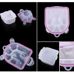 CIOTOLA MANICURE AMMOLLO SOAK OFF SCALDA ACQUA SEPARA 5 DITA NAIL ART SOLVENTI