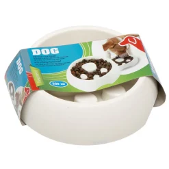 CIOTOLA PER CANI ALIMENTAZIONE LENTA 500 ML IN PLASTICA PER MANGIARE LENTAMENTE