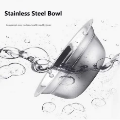 CIOTOLA PER GATTI CANI DISPENSER CIBO ACQUA 2 IN 1 DISTRIBUTORE AUTOMATICO 1.8LT