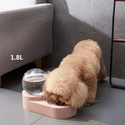 CIOTOLA PER GATTI CANI DISPENSER CIBO ACQUA 2 IN 1 DISTRIBUTORE AUTOMATICO 1.8LT