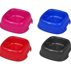 CIOTOLA PLASTICA PER COCKER CANE GATTO ANIMALI DOMESTICI CIBO ACQUA 20 X 20 CM