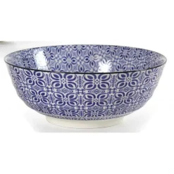 CIOTOLA TONDA MULTIUSO IN CERAMICA DECORATA MARRACASH 13X13X5,7CM 6 COLORI 771613