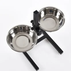 CIOTOLE CANE GATTO RIALZATE CON SUPPORTO METALLO REGOLABILE CIOTOLA ACCIAIO 20CM