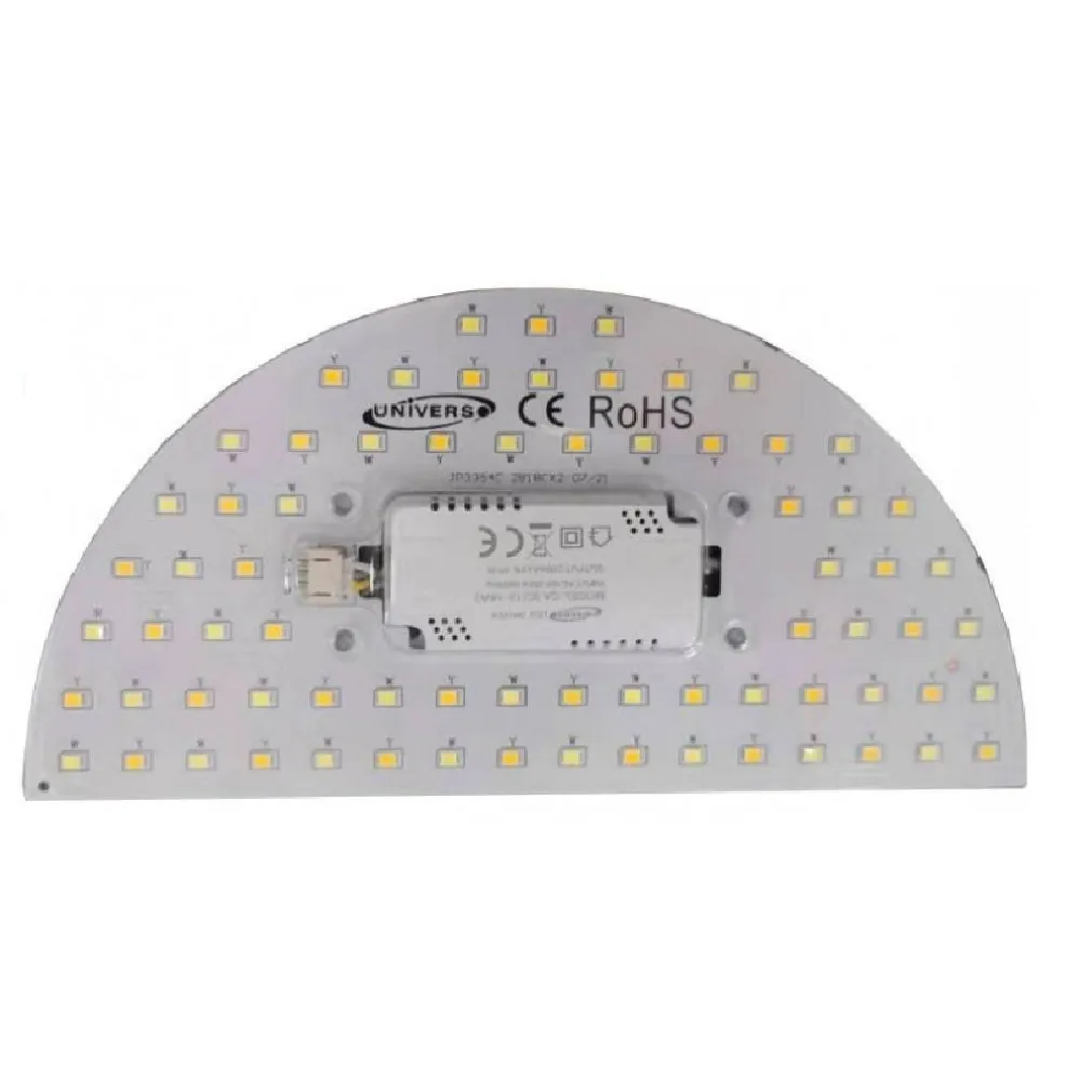 CIRCOLINA A MEZZALUNA DISCO LED CALAMITA 12W 3 TONI DI COLORE LUCE 1200LM CA-3C