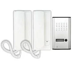 CITOFONO ESTERNI PARETE DOPPIA CORNETTA PULSANTE APERTURA CANCELLO 3208AA CW593