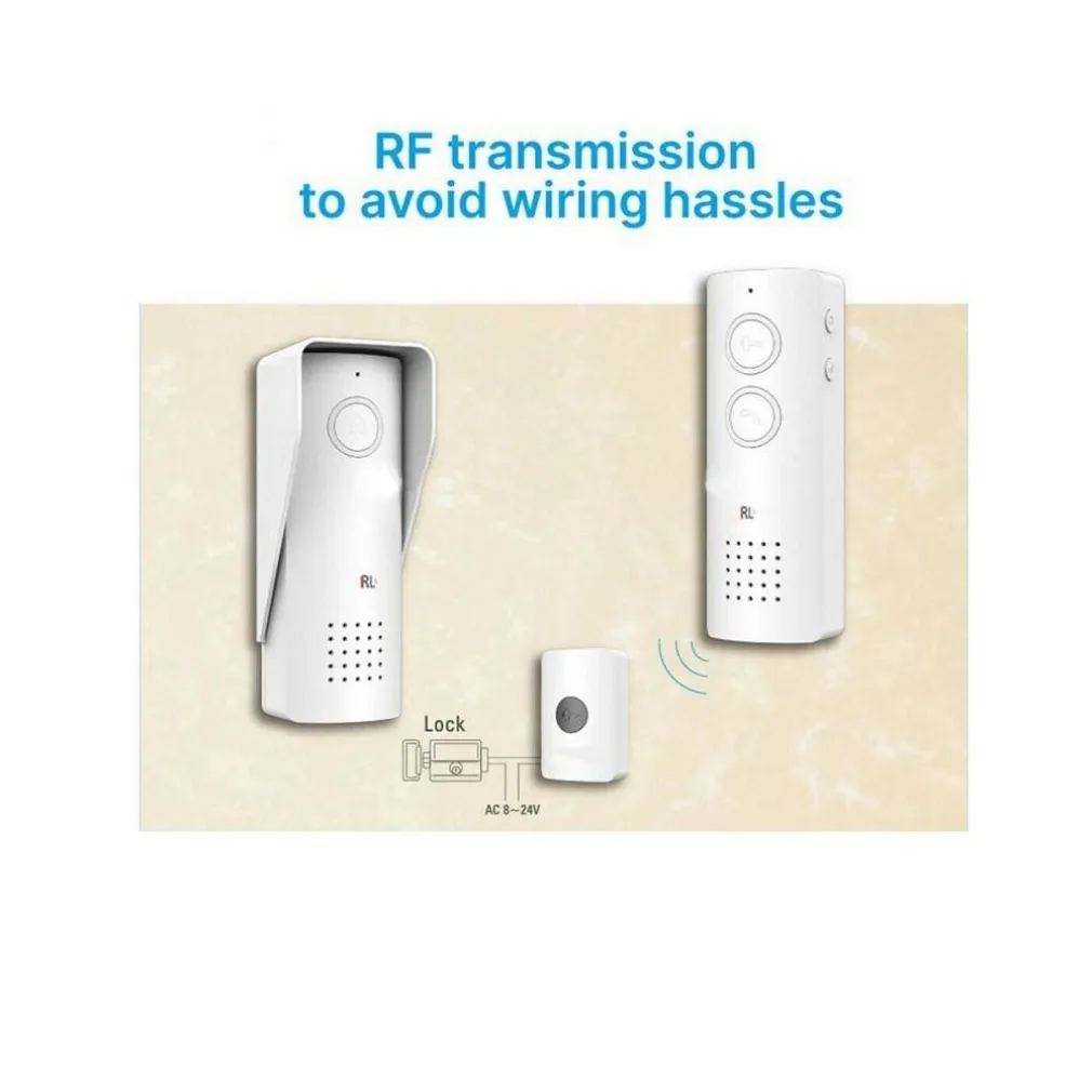 CITOFONO WIRELESS SENZA FILI DA ESTERNO CAMPANELLO MONOFAMILIARE CASA RL-0518L