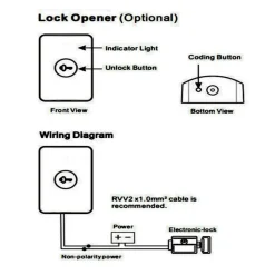 CITOFONO WIRELESS SENZA FILI DA ESTERNO CAMPANELLO MONOFAMILIARE CASA RL-0518L