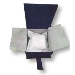 COFANETTO SCATOLO CONFEZIONE ASTUCCIO CUSCINO PER OROLOGIO VELLUTO BLU