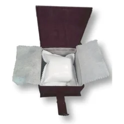 COFANETTO SCATOLO CONFEZIONE ASTUCCIO CON CUSCINO PER OROLOGIO VELLUTO ROSSO