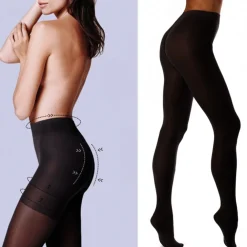 COLLANT 280 DEN CALZE CALZA NERO MODELLANTE SNELLENTE PRESS-UP BODY CARE