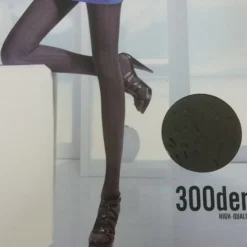 COLLANT 300 DEN CALZE CALZA NERO CALDO TRAPUNTATO TRAMA TAGLIA UNICA