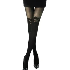 COLLANT 20 DEN ORSO ORSETTO BEAR FIOCCO TED CALZE CALZA NERO KAWAII TAGLIA UNICA