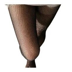 COLLANT A RETE VITA ALTA PANTYHOSE MOD 506 ELASTICIZZATE GLITTERATA MAGLIA MEDIA